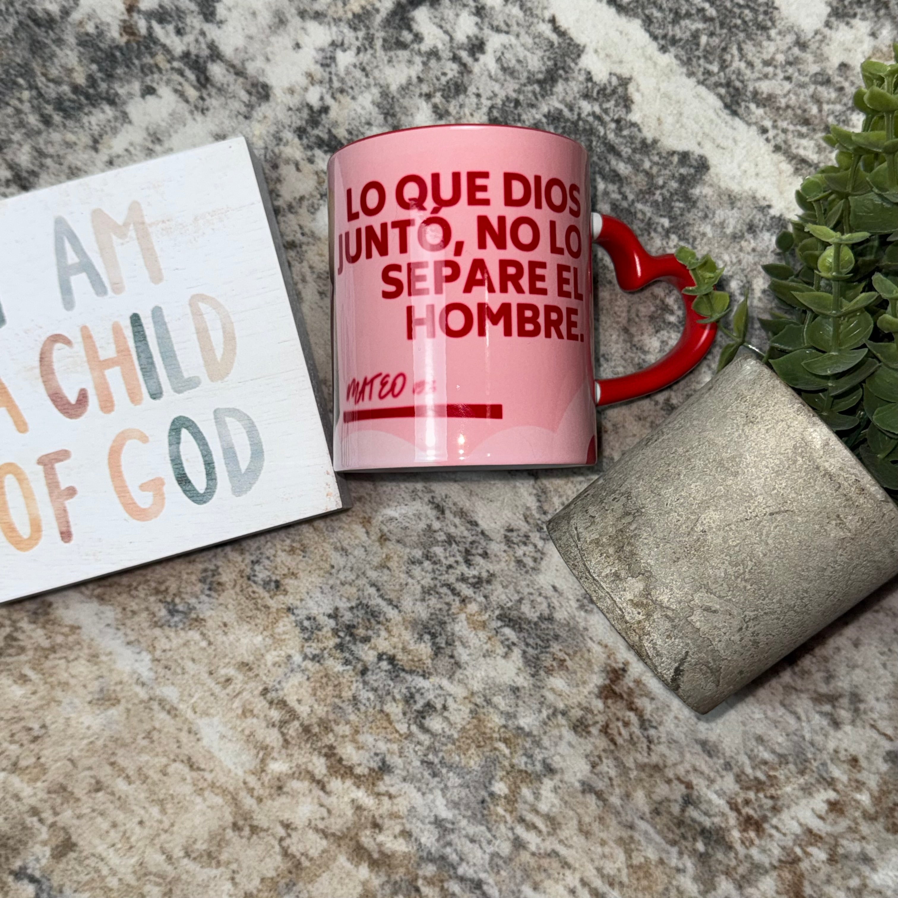 💖 Taza Personalizada para Parejas – Diseño Cristiano |