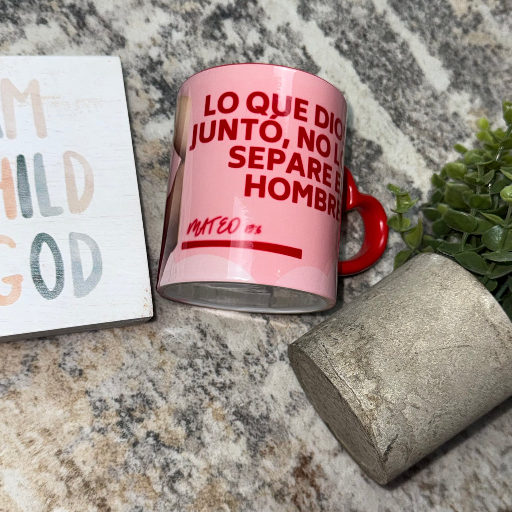 💖 Taza Personalizada para Parejas – Diseño Cristiano |