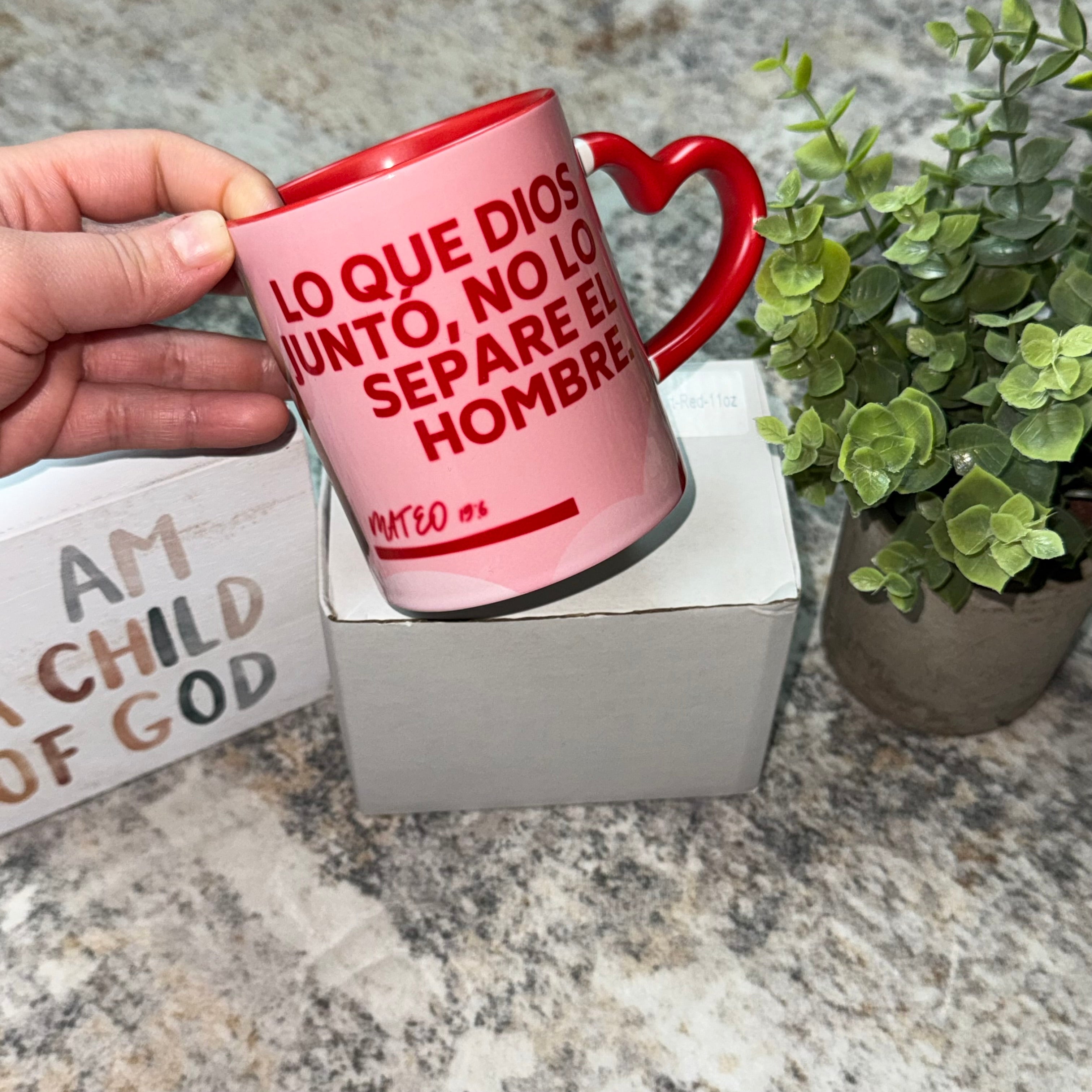 💖 Taza Personalizada para Parejas – Diseño Cristiano |